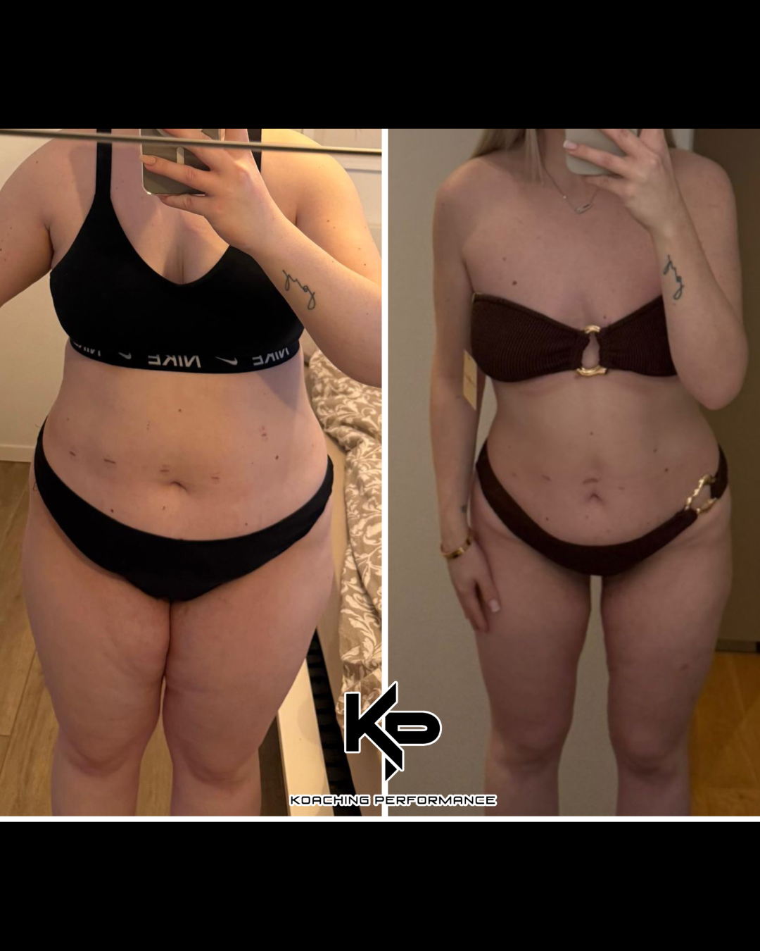 Transformation physique d'Aurélie, accompagnée par Marvin Kalamba