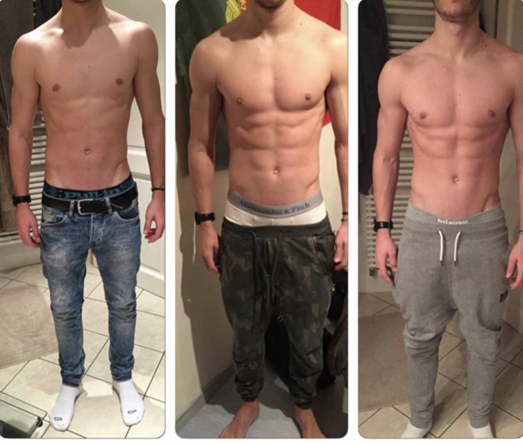 Transformation physique de Cédric, accompagné par Marvin Kalamba