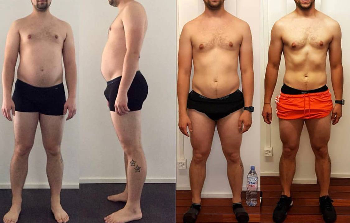 Transformation physique de Fabio, accompagné par Marvin Kalamba